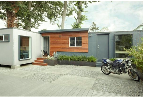 Living in a container mobile home