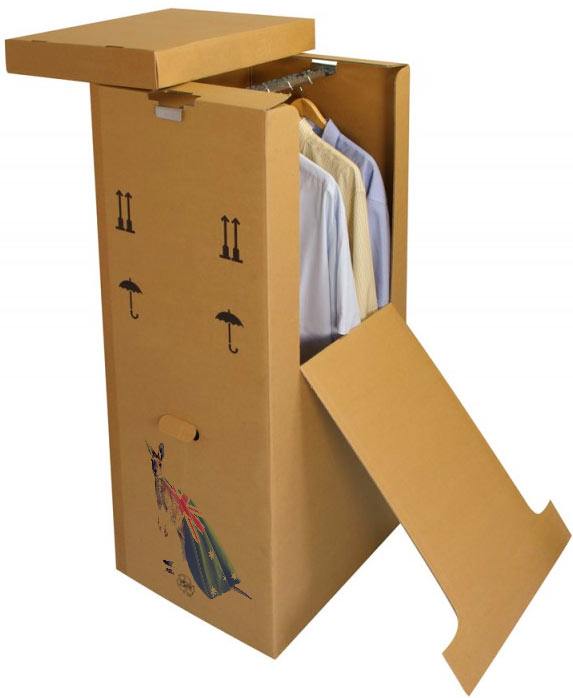 Wardrobe box with clothes costs