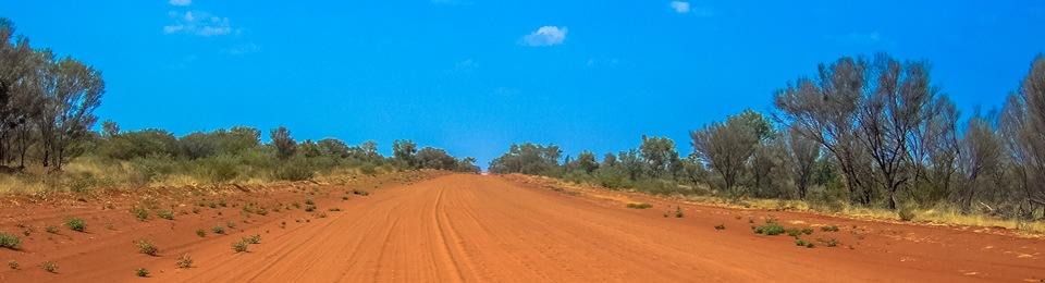 Red road in Australia