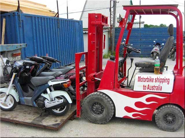 Bringing a motorbike to Australia